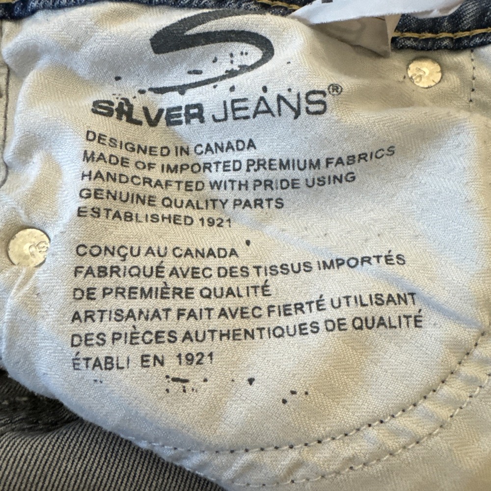Silver Jeans Frances Capri Women W30 Blue‎ Denim Stretch Medium Wash L1268SVP356 - Picture 16 of 16